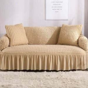 Turkey Sofa Cover Cream Brown Color