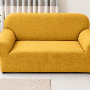Honeycomb Sofa Cover Golden Colour