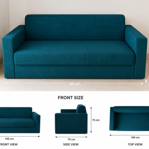 Honeycomb Sofa Cover Sea Green